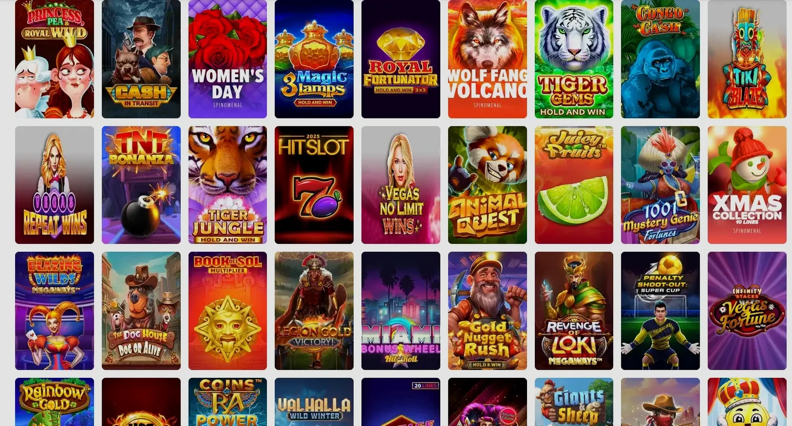 Casino Spielauswahl